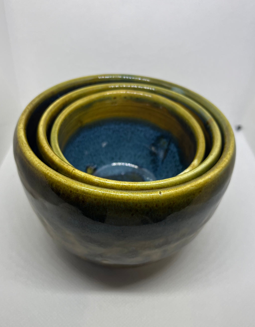 Leopard-blue nesting bows